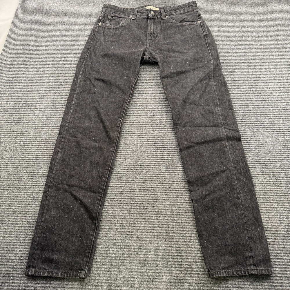 Levis Made & Crafted Shuttle Jeans Mens 30x30 Black Denim Rainbow Neppy Blue Tab